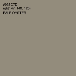 #938C7D - Pale Oyster Color Image